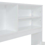 Daybed With 2 Bedside Cabinets, Upper Shelves And 4 Drawers - R&R Furniture Gallery (Fountain Valley, CA)