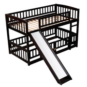 Low Bunk Bed With Slide, Fence And Ladder - R&R Furniture Gallery (Fountain Valley, CA)