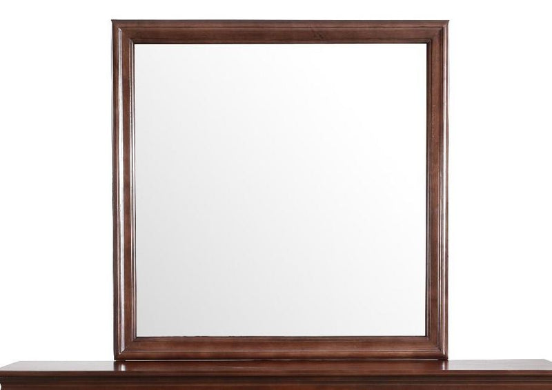 Glory Furniture traditional wall mirror with a sleek frame, perfect for any space, reflecting a modern and elegant design.