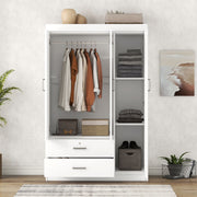 3 Door Wardrobe With 2 Drawers - R&R Furniture Gallery (Fountain Valley, CA)