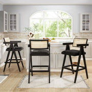 Milan - Modern Webbing Back Stool With Arms (Set of 3) - R&R Furniture Gallery (Fountain Valley, CA)