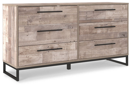 Neilsville - Six Drawer Dresser - Vinyl-Wrapped - Whitewash - R&R Furniture Gallery (Fountain Valley, CA)