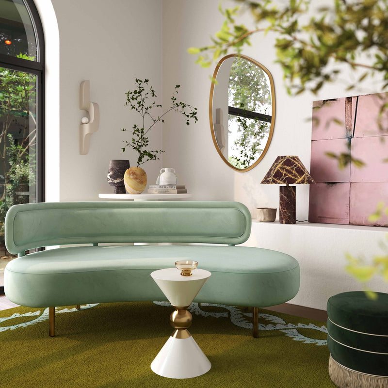 Tischa - Boucle Velvet Sofa - R&R Furniture Gallery (Fountain Valley, CA)
