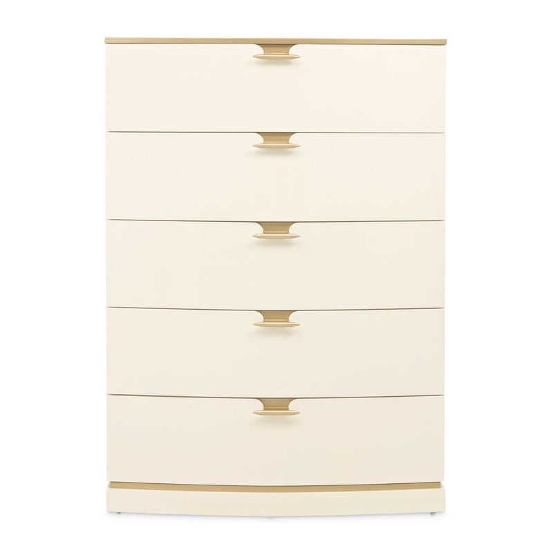La Terrazza - 5-Drawer Chest - Creamy Pearl - R&R Furniture Gallery (Fountain Valley, CA)
