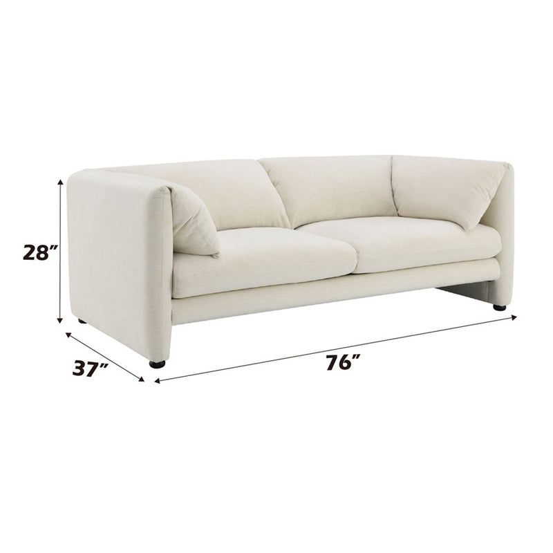 Jaeda - Loveseat - Beige Linen - R&R Furniture Gallery (Fountain Valley, CA)