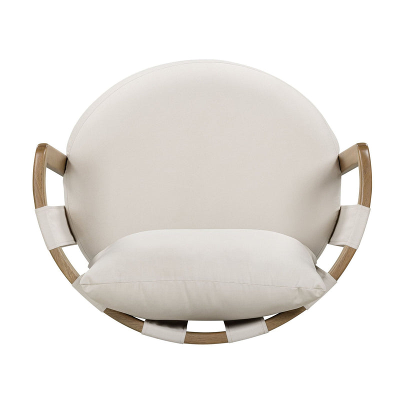 Paolo - Fabric Outdoor Accent Chair - Cream