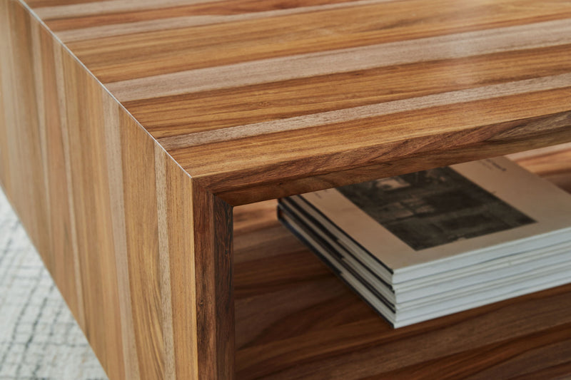 Dressonni - Rectangular Cocktail Table - Brown - R&R Furniture Gallery (Fountain Valley, CA)