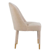 Set of two Uttermost Brie armless chairs with modern design, featuring neutral upholstery and sleek wooden legs.