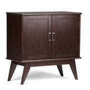 Draper - Low Storage Cabinet - Medium Auburn Brown - R&R Furniture Gallery (Fountain Valley, CA)