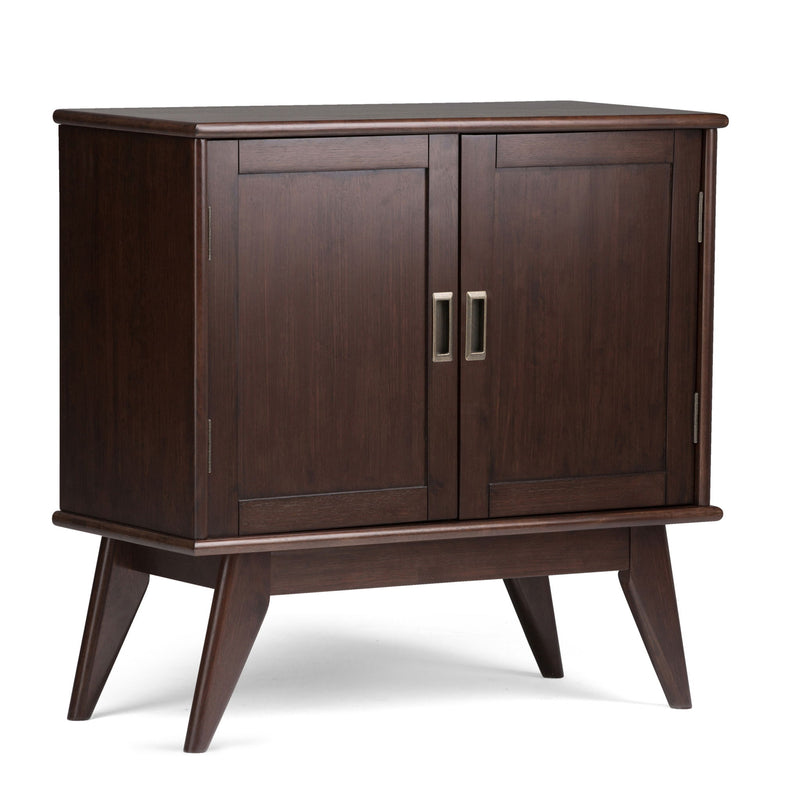 Draper - Low Storage Cabinet - Medium Auburn Brown - R&R Furniture Gallery (Fountain Valley, CA)