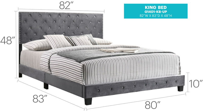 Luxurious Upholstered Bed - R&R Furniture Gallery (Fountain Valley, CA)