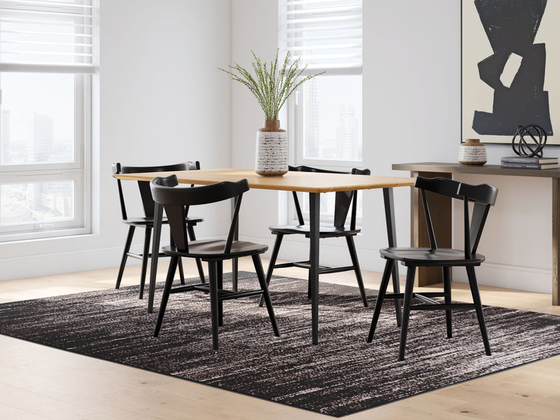 Signature Design by Ashley Gretlynn 5-piece dining room set with a wooden table and matching chairs, ideal for elegant dining spaces.