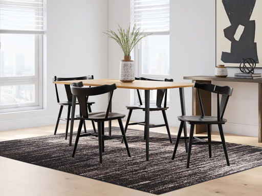 Signature Design by Ashley Gretlynn 5-piece dining room set with a wooden table and matching chairs, ideal for elegant dining spaces.