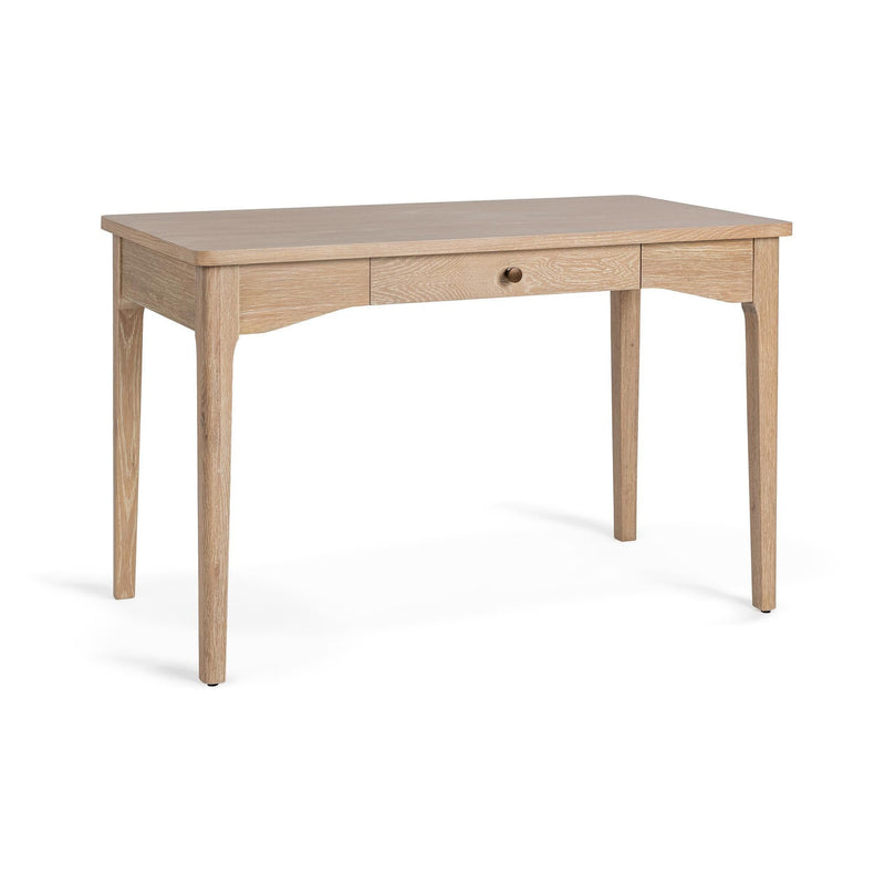 Classic Home Allysyn Coastal Drift writing desk with a sleek wooden surface and modern design, ideal for home office or study space.