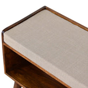 Solid Wood Bench With Upholstered Sea - R&R Furniture Gallery (Fountain Valley, CA)
