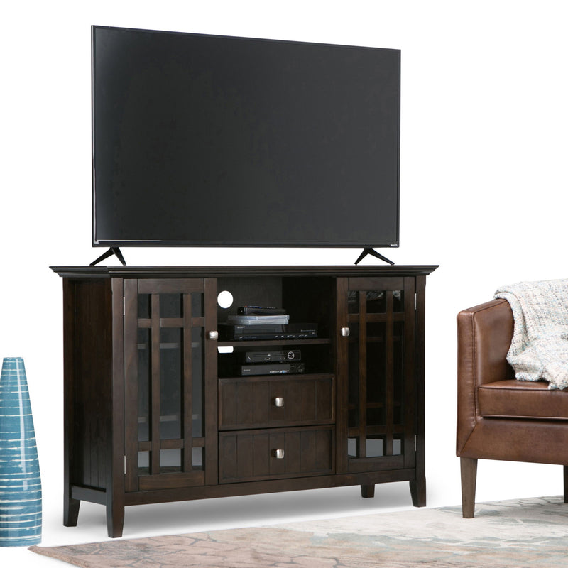 Bedford - Handcrafted Tall TV Media Stand - R&R Furniture Gallery (Fountain Valley, CA)