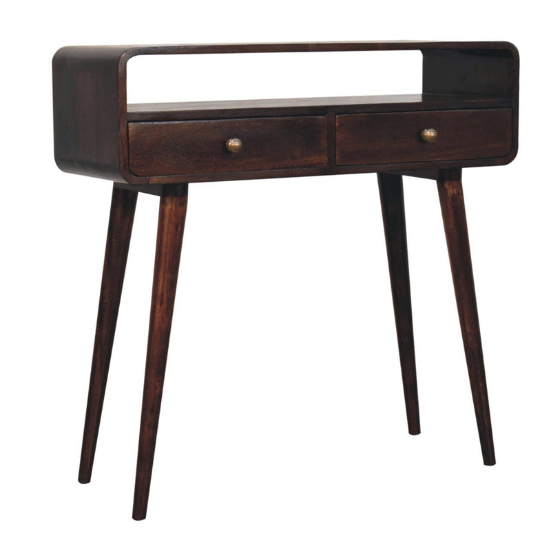 Solid Wood Curved Console Table - R&R Furniture Gallery (Fountain Valley, CA)