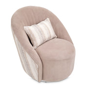 Lucca - Swivel Chair - Silver - R&R Furniture Gallery (Fountain Valley, CA)
