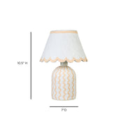 Blum - Scalloped Cotton Mache Table Lamp - R&R Furniture Gallery (Fountain Valley, CA)