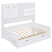 Daybed With All-In-One Cabinet And Shelf - R&R Furniture Gallery (Fountain Valley, CA)