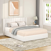 Anda - Boucle Upholstered Platform Bed With Patented Drawers Storage - Ivory - R&R Furniture Gallery (Fountain Valley, CA)