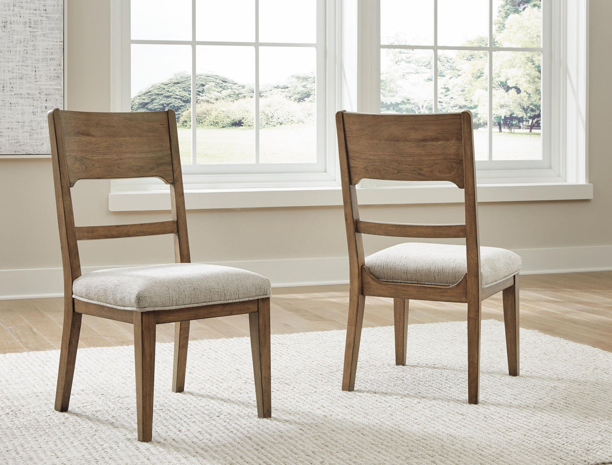 Cabalynn - Dining Uph Side Chair (Set of 2) - Oatmeal / Light Brown