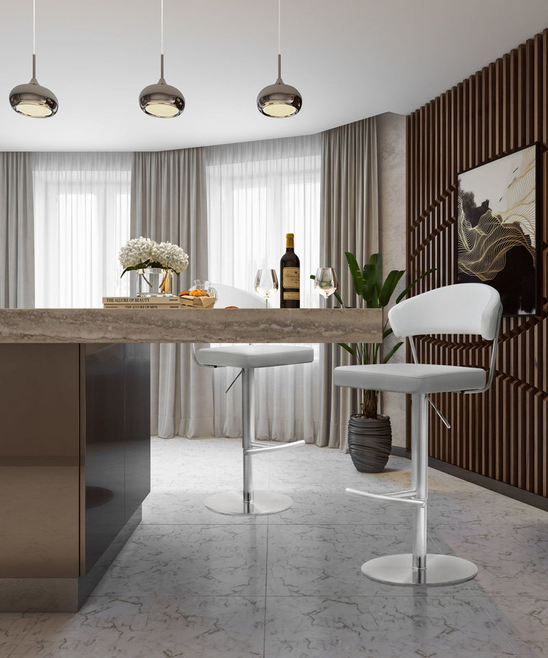 Cosmo - Stainless Steel Barstool - R&R Furniture Gallery (Fountain Valley, CA)