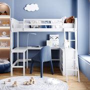 Loft Bed With Shelves With Desk - R&R Furniture Gallery (Fountain Valley, CA)