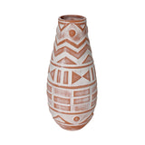 Earthenware - Aztec Teardrop Flower Vase - Terracotta - R&R Furniture Gallery (Fountain Valley, CA)