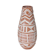Earthenware - Aztec Teardrop Flower Vase - Terracotta - R&R Furniture Gallery (Fountain Valley, CA)
