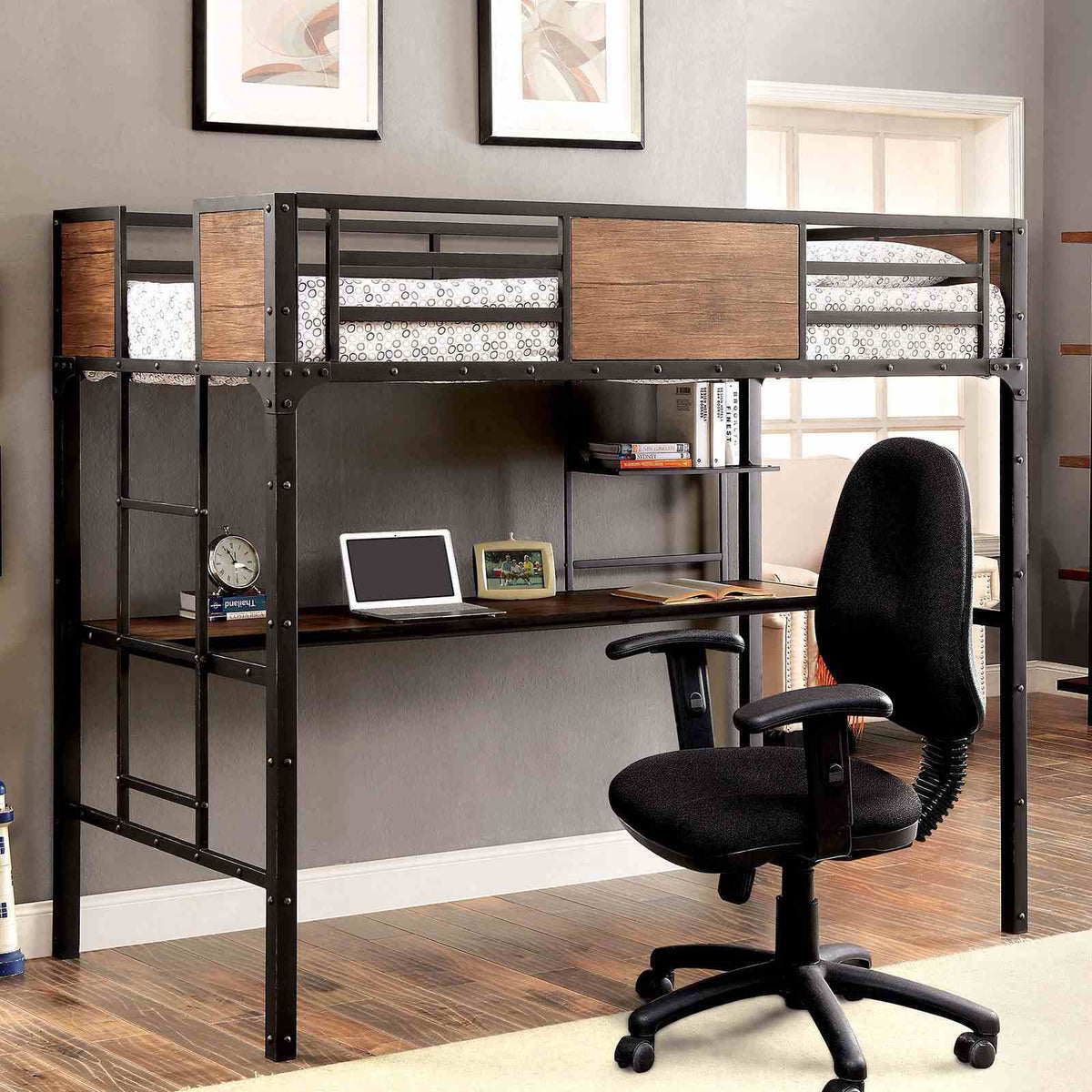 Clapton - Twin Bed w/ Workstation