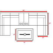 Outdoor Elegance Conversation Set With Fire Pit - R&R Furniture Gallery (Fountain Valley, CA)