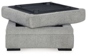 Casselbury - Ottoman With Storage - Cement - R&R Furniture Gallery (Fountain Valley, CA)