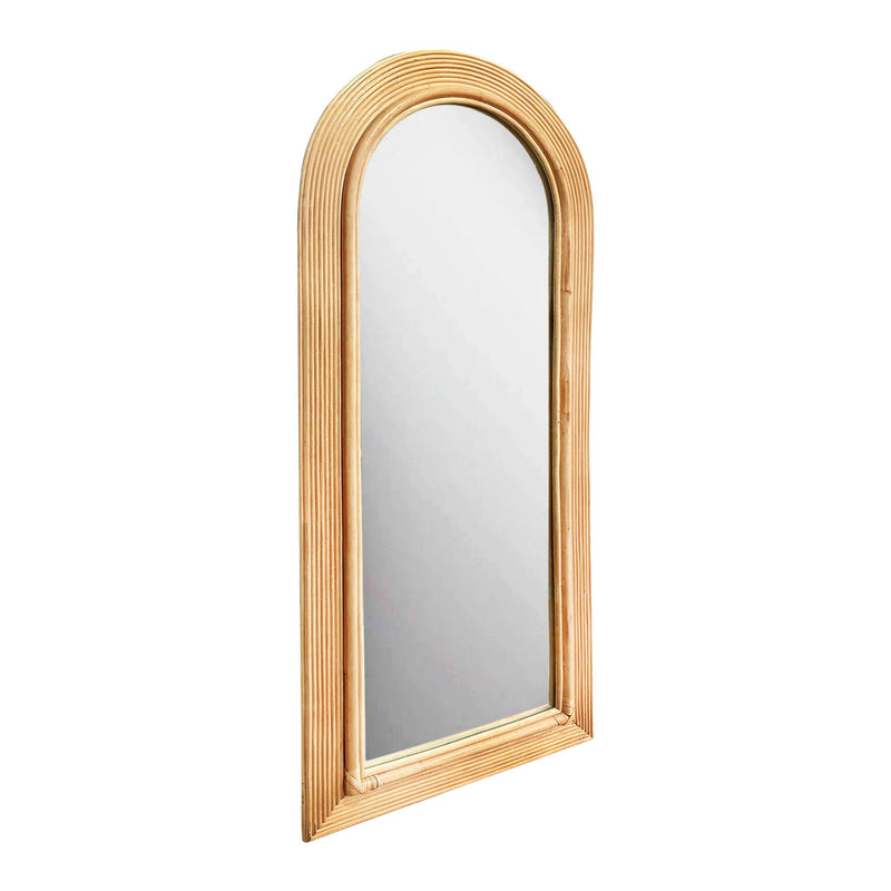 Tanya - Rattan 70" Floor Mirror - R&R Furniture Gallery (Fountain Valley, CA)