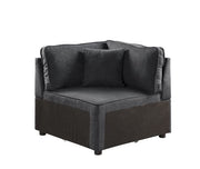 Silvester - Modular Wedge With Pillow - Gray Fabric - R&R Furniture Gallery (Fountain Valley, CA)