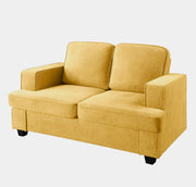 Modern Loveseat, Comfortable 2 Seater Couch With Deep Seating, Loose Back Cushions, Wide Arms - R&R Furniture Gallery (Fountain Valley, CA)