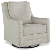 Kambria - Swivel Glider Accent Chair - Fog - R&R Furniture Gallery (Fountain Valley, CA)