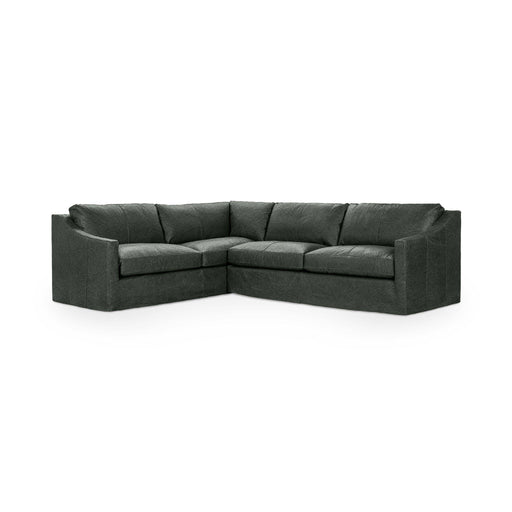 Classic Home Kipton upholstered corner sectional sofa with plush cushions and modern design, perfect for living room seating.