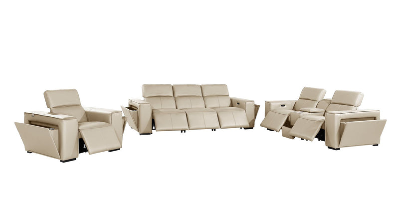 1224 - 7-Piece Modular Power Reclining Sofa, Loveseat & Chair Set In With 6 Power Recliners & Power Headrests
