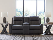 Mackmenville - Double Reclining Loveseat With Console - R&R Furniture Gallery (Fountain Valley, CA)
