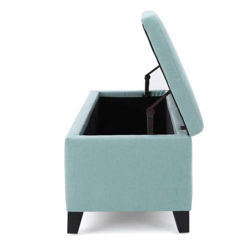 Contemporary Storage Ottoman Bench With Upholstery - R&R Furniture Gallery (Fountain Valley, CA)