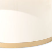 Michael Amini Gineverra rectangular cocktail table with sleek wood finish and modern design for stylish living spaces.
