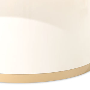 Michael Amini Gineverra rectangular cocktail table with sleek wood finish and modern design for stylish living spaces.