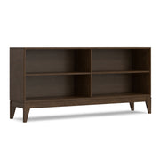 Harper - 4 Shelf Low Bookcase - Walnut Brown - R&R Furniture Gallery (Fountain Valley, CA)