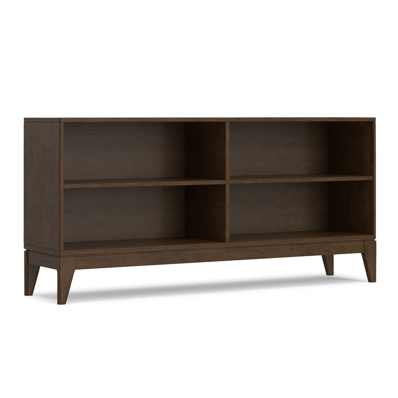 Harper - 4 Shelf Low Bookcase - Walnut Brown - R&R Furniture Gallery (Fountain Valley, CA)