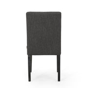 Contemporary Noble House dining chair with upholstered seat and tapered wooden legs, part of a stylish chair set.