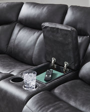 Sultan Meadow - 2-Piece Reclining Sectional - Carbon - R&R Furniture Gallery (Fountain Valley, CA)