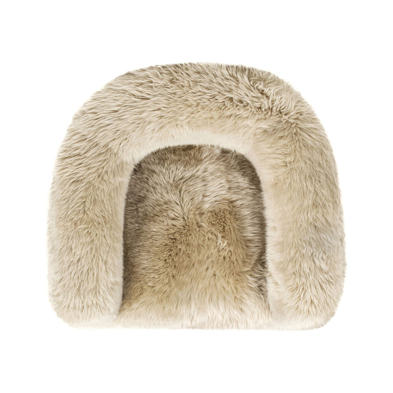 Avalon - Genuine Sheepskin Fur Split Barrel Back Accent Chair - Natural Blonde - R&R Furniture Gallery (Fountain Valley, CA)