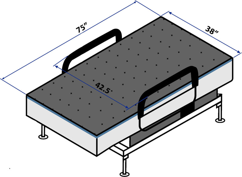 Adjustable Sleep To Stand Bed With Convenient Lift Assist