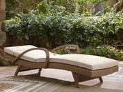 Laguna Heights - Chaise Lounge With Cushion - Beige - R&R Furniture Gallery (Fountain Valley, CA)
